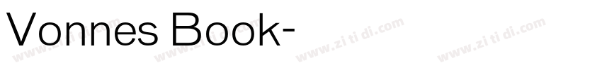 Vonnes Book字体转换